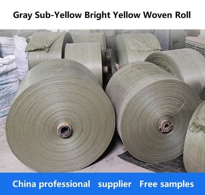 Gray Sub Bright Yellow Woven rollen Jungfrau 100% pp. Röhren-1200D